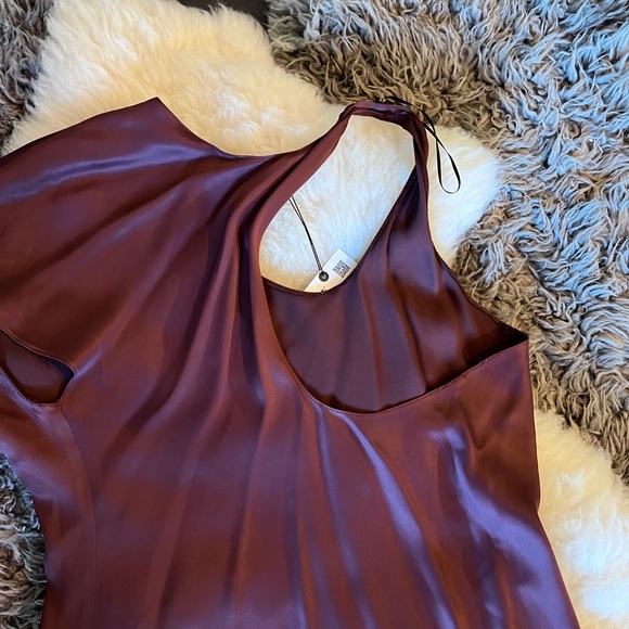 Zara Dresses & Skirts - Zara Asymmetrical Dress with peek a boo cut outs. NWT. Size L